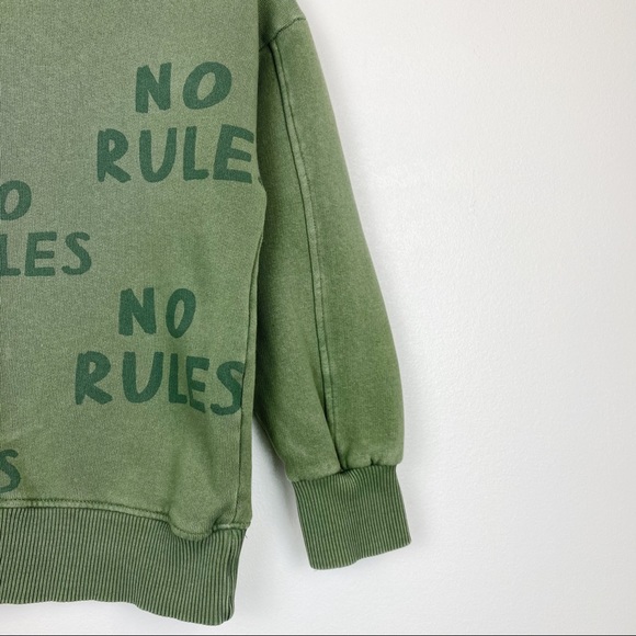 Zara Printed No Rules Slogan Sweatshirt - Picture 4 of 7
